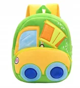 Plecaki szkolne i tornistry - Plecak Z Maszynami Budowlanymi Dla Przedszkolaka Z Wywrotką - miniaturka - grafika 1