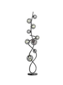 Lampy stojące - Dekoracyjna Lampa stojąca MALTA 9 punktów światła BARWA CIEPŁA ze szkła - miniaturka - grafika 1