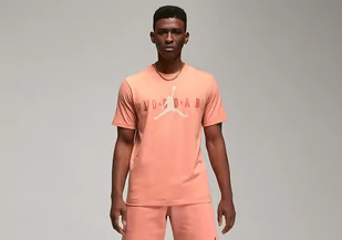 Nike Air Jordan Wordmark Tee Light Madder Root - Koszulki męskie - miniaturka - grafika 1