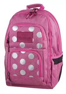Patio CoolPack Unit Plecak Szkolny 26L Silver Dots/Pink 78559CP - Plecaki szkolne i tornistry - miniaturka - grafika 1