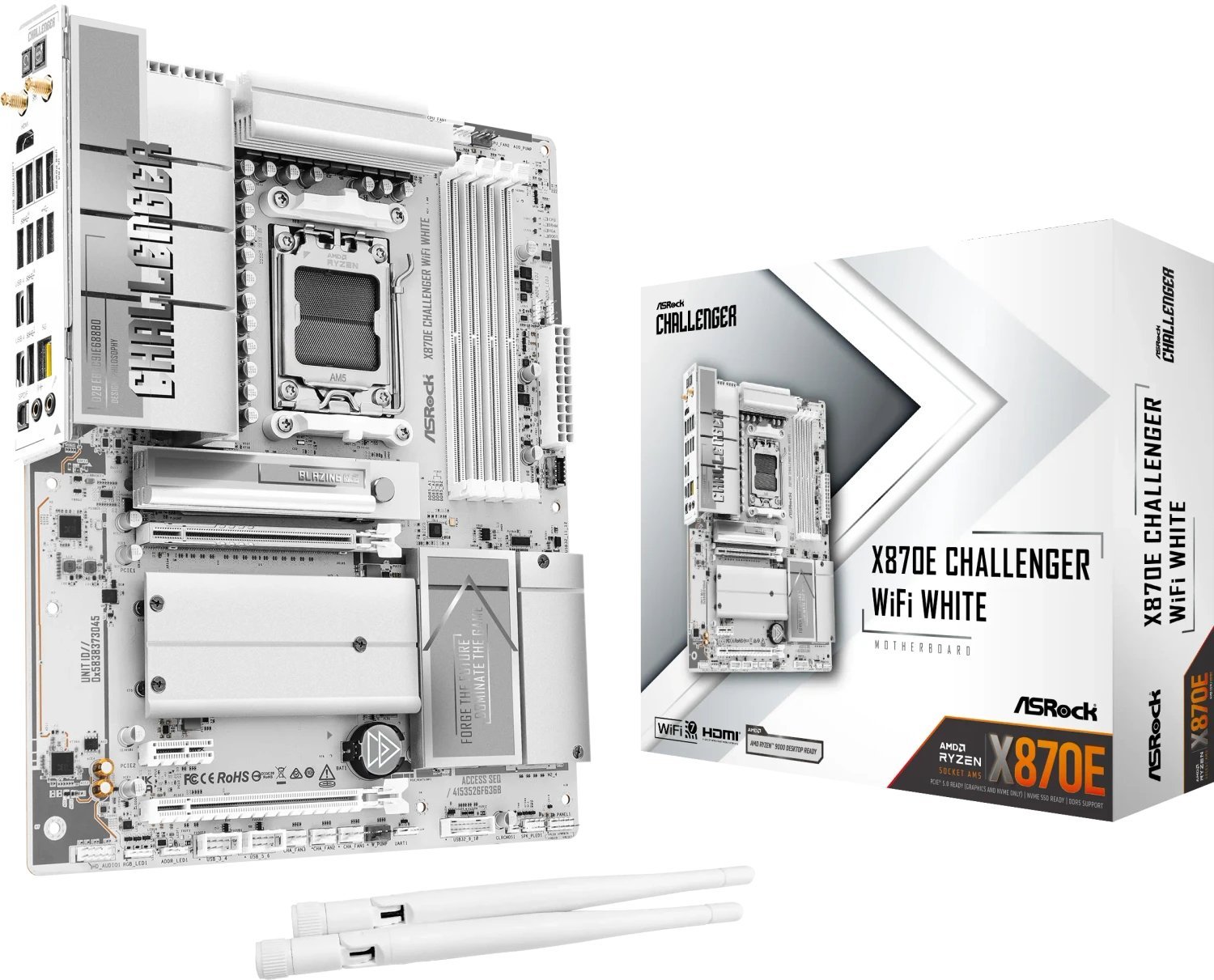 ASRock X870E CHALLENGER WIFI WHITE 90-MXBUH0-A0UAYZ