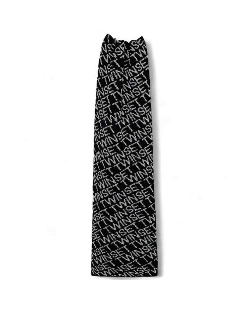 Szalik damski twin set Twin Set Sciarpa 252TA4251 05726 czarny