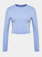 Koszulki i topy damskie - Roxy Top Bold Moves Ls Kttp ERJKT04067 Niebieski Slim Fit - miniaturka - grafika 1
