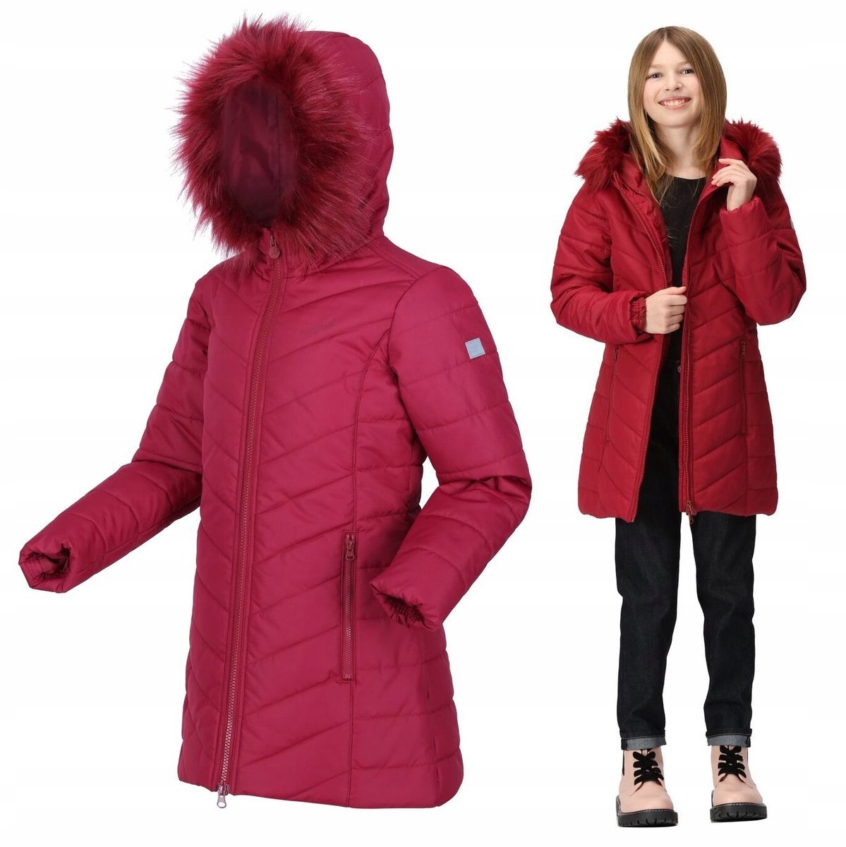 Zimowa Kurtka Dziewczęca Płaszczyk Regatta Rkn118 07T 164 Cm 14 Lat