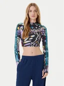 Bluzki damskie - adidas Bluzka Farm Rio JL8649 Kolorowy Slim Fit - miniaturka - grafika 1