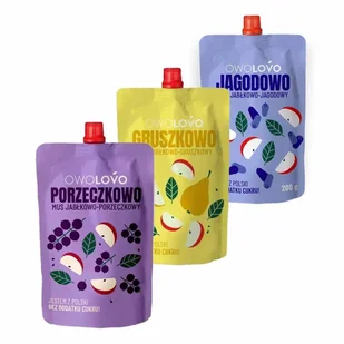 Owolovo Mix 3 smaków 200 g x 3 sztuk - Koncentraty warzywne, przeciery - miniaturka - grafika 1