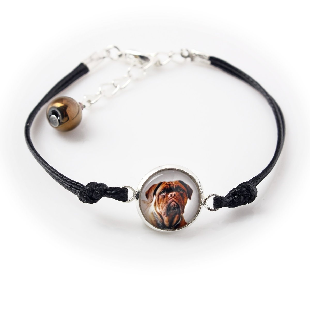 Dog z Bordeaux, Dogue de Bordeaux, Mastif francuski - bransoletka z twoim zdjęciem handmade, wyjątkowa biżuteria marki Art-Dog