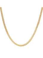 Naszyjniki męskie - ICED STUFF Łańcuszek Miami Cuban Link Złoty - miniaturka - grafika 1
