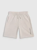 Spodnie i spodenki dla chłopców - 4F Spodenki dresowe chłopięce - szare 122 (6-7 lat) - miniaturka - grafika 1