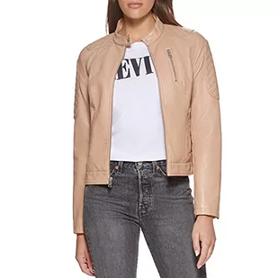 Levi's Damska kurtka motocyklowa ze sztucznej skóry (standardowa i Plus), Biscotti, L - Odzież motocyklowa - miniaturka - grafika 1