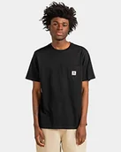 Koszulki męskie - Quiksilver Męska bluzka Basic Pocket Label Ss (1 opakowanie) - miniaturka - grafika 1