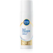 Kremy do twarzy z filtrem - Nivea Sun Primer Daily UV Serum SPF 50+ - miniaturka - grafika 1