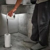 Stojaki i wieszaki na papier toaletowy - Joseph Joseph stojak na papier toaletowy Easystore Luxe 2w1 - miniaturka - grafika 1