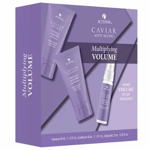 Alterna Caviar Multiplying Volume | Minizestaw nadający objętość szampon 40ml + odżywka 40ml + mgiełka 25ml - Zestawy kosmetyków damskich - miniaturka - grafika 3