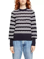 Swetry damskie - edc by ESPRIT Damski sweter 072CC1I306, 402/NAVY 3, XXS - miniaturka - grafika 1