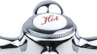 Akcesoria do armatury i ceramiki - KFA ZAŚLEPKA UCHWYTU RETRO HOT CZERWONA CHROM-BIAŁY 892-303-08 - miniaturka - grafika 1