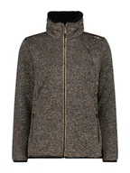 Kurtki damskie - CMP Kurtka polarowa w kolorze jasnobrązowo-czarnym - miniaturka - grafika 1