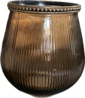 Świeczniki - Świecznik na tealighty 14cm brązowy - miniaturka - grafika 1