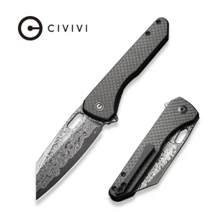 Nóż składany Civivi Nugz Black G10/Carbon Fiber, Damascus by Matthew Wehrwein (C23060-DS1) - Noże - miniaturka - grafika 1