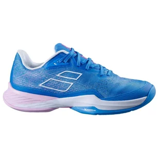 Buty tenisowe damskie Babolat JET MACH 3 AC WOMEN NIEBIESKO-RÓŻOWE - Buty sportowe damskie - miniaturka - grafika 1