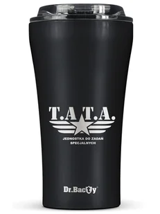 Kubek termiczny na kawę Dr.Bacty Apollo 2.0 - Tata - 360 ml - Black Matt - Kubki termiczne - miniaturka - grafika 1