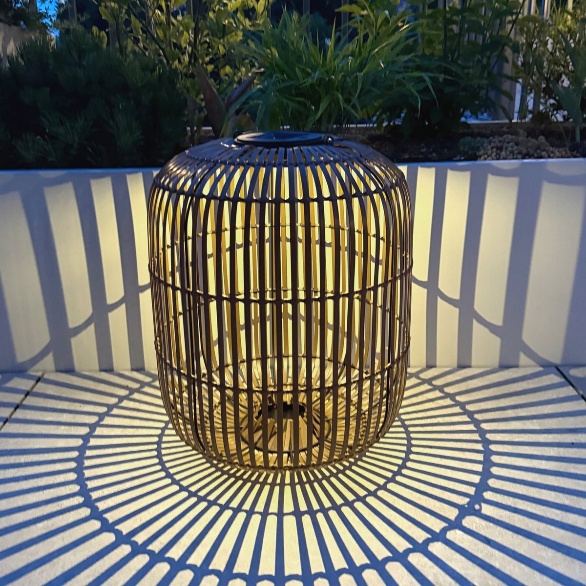 Lampa Solarna Ogrodowa Led Xxl Lampion Solarny Lampa Ratanowa 49cm Ip44