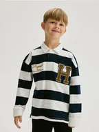Bluzy dla chłopców - Reserved - Koszulka longsleeve Harry Potter - złamana biel - miniaturka - grafika 1