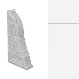 Arbiton Zakończenie prawe do listwy LM55 (2 sztuki) biały mat - Listwy przypodłogowe - miniaturka - grafika 1
