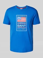 Koszulki męskie - T-shirt z detalami z logo - miniaturka - grafika 1