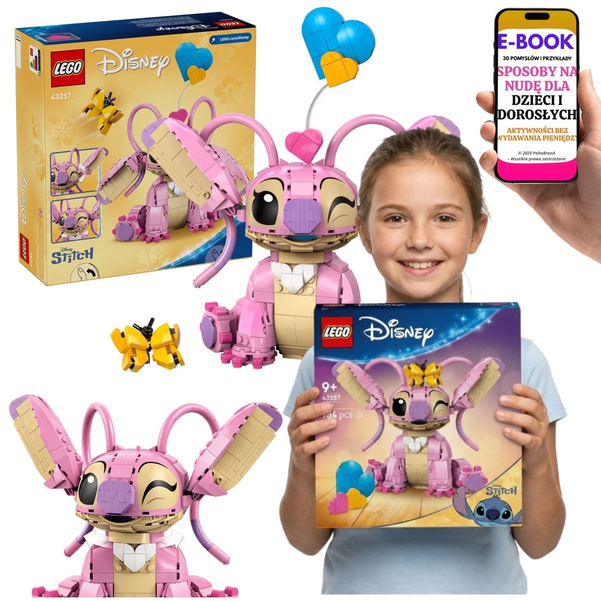 LEGO DISNEY 43257 Andzia Angel Stitch Prezent Dla Fanki Disney + E-BOOK-3