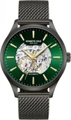 Zegarki męskie - Zegarek męski KENNETH COLE KCWGY0064103 zielony klasyczny skeleton - miniaturka - grafika 1