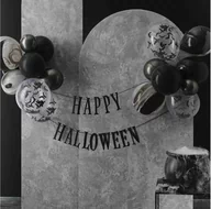 Halloween - Baner Happy Halloween i zestaw balonów - 1 komplet - miniaturka - grafika 1