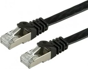 Value VALUE PatchCord FTP Kat.6 5m płaski czarny - Patchcordy - miniaturka - grafika 1