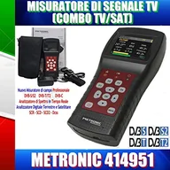 Akcesoria TV-SAT - Metronic 414951 Miernik Pola, Tv/Sat (T2+S2), z Spektro/Scr/Dcss - miniaturka - grafika 1
