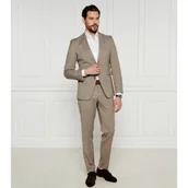 Garnitury - BOSS BLACK Garnitur C-Huge-2Pcs-241 | Slim Fit | z dodatkiem wełny - miniaturka - grafika 1