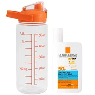 Kremy do twarzy z filtrem - La Roche Zestaw: Anthelios D-Ped UV Mune Fluid ochronny SPF50+ 50ml + Bidon - miniaturka - grafika 1