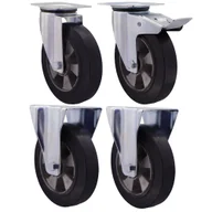 Meble modułowe i akcesoria - 123HALGE200K2 KOŁO ALUMINIUM GUMA FI200 komplet 4 szt. / kolaksiaze - miniaturka - grafika 1