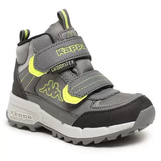 Buty dla chłopców - Trekkingi Kappa 260905K Grey/Lime 1633 - grafika 1