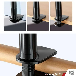 Uchwyt giętki na telefon Alogy Flexible Arm Phone Holder do biurka blatu elastyczne ramię Czarny - Pozostałe akcesoria do telefonów - miniaturka - grafika 5