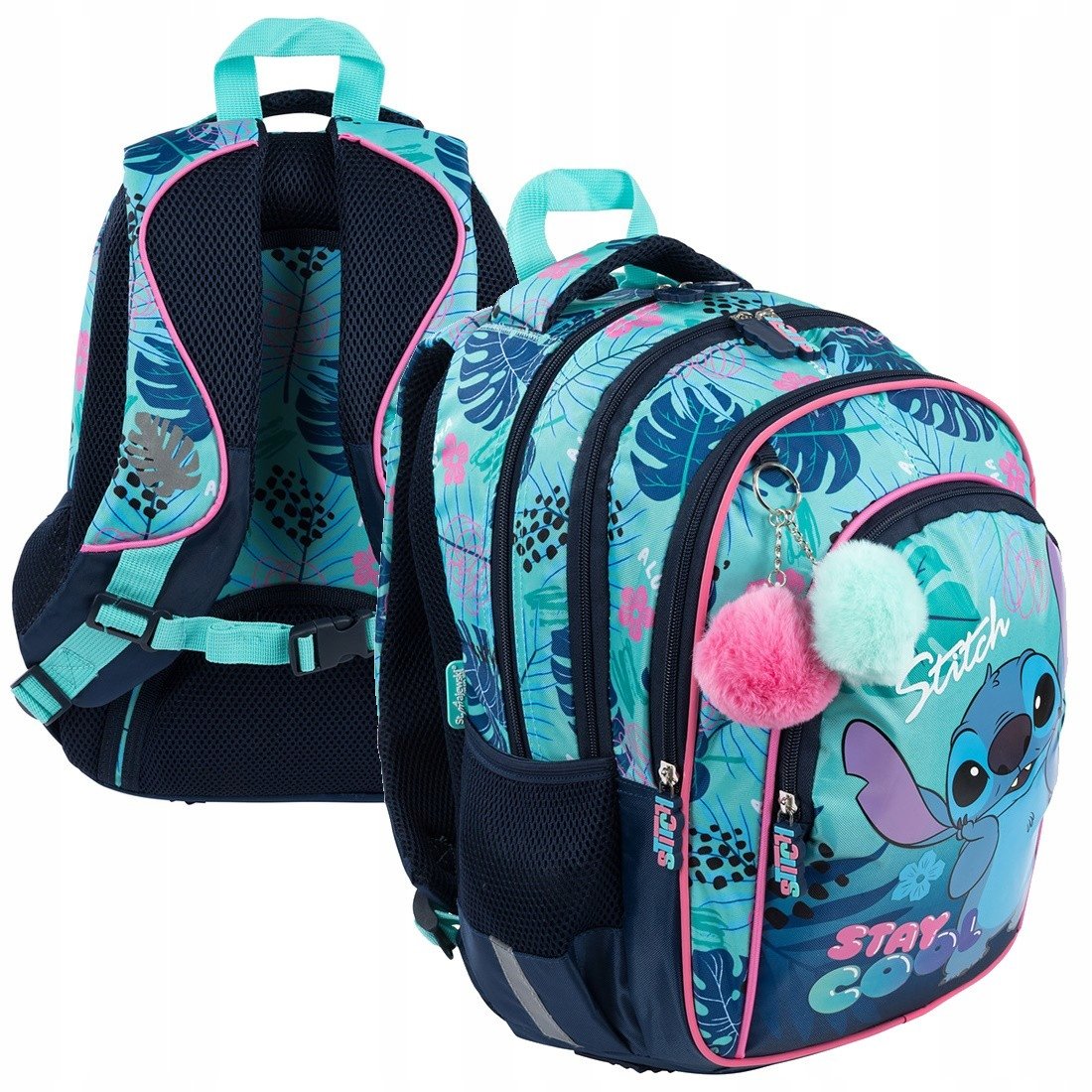 Plecak tornister szkolny Duży 4-komorowy Disney Lilo i Stitch Stay Cool