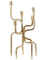 Świeczniki - Świecznik PORRTELA Metal 50 cm Złoty - miniaturka - grafika 1