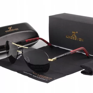 Okulary aviator przeciwsłoneczne kingseven - Okulary sportowe - miniaturka - grafika 1