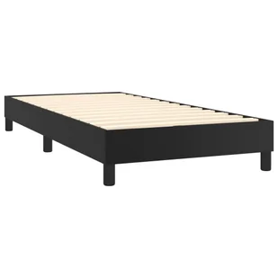 Lumarko Łóżko kontynentalne z materacem i LED czarna ekoskóra 80x200 cm - Łóżka Lumarko Łóżko kontynentalne z materacem i LED czarna ekoskóra 80x200 cm - Łóżka - miniaturka - grafika 6