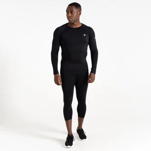 Dare 2b - Męska Bielizna Termoaktywna Legginsy 3/4 In The Zone Iii Czarny, Rozmiar: X/xxl - Spodnie sportowe damskie - miniaturka - grafika 1