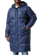 Płaszcze męskie - Q/S by s.Oliver Męski płaszcz outdoorowy, niebieski, XXL - miniaturka - grafika 1