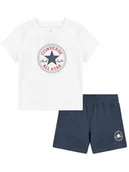 Kaftaniki dla niemowląt - Converse 2-częściowy zestaw w kolorze biało-granatowym - miniaturka - grafika 1