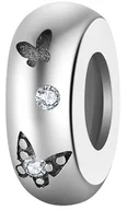 Wisiorki - Charms Stoper MOTYLKI Charms Srebro S925 MODA TRUSKY - miniaturka - grafika 1
