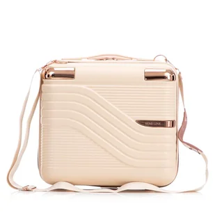 Kuferek Semi Line T5809-2 Écru - Kosmetyczki, organizery i kuferki - miniaturka - grafika 1