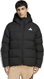 Kurtka męska adidas Essentials Climawarm 3 Stripes Puffer Down Hooded czarna JM4165 L - Kurtki męskie - miniaturka - grafika 1