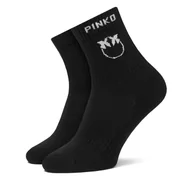 Skarpetki damskie - Skarpety wysokie damskie PINKO Norvegia 106071 A302 Czarny - miniaturka - grafika 1